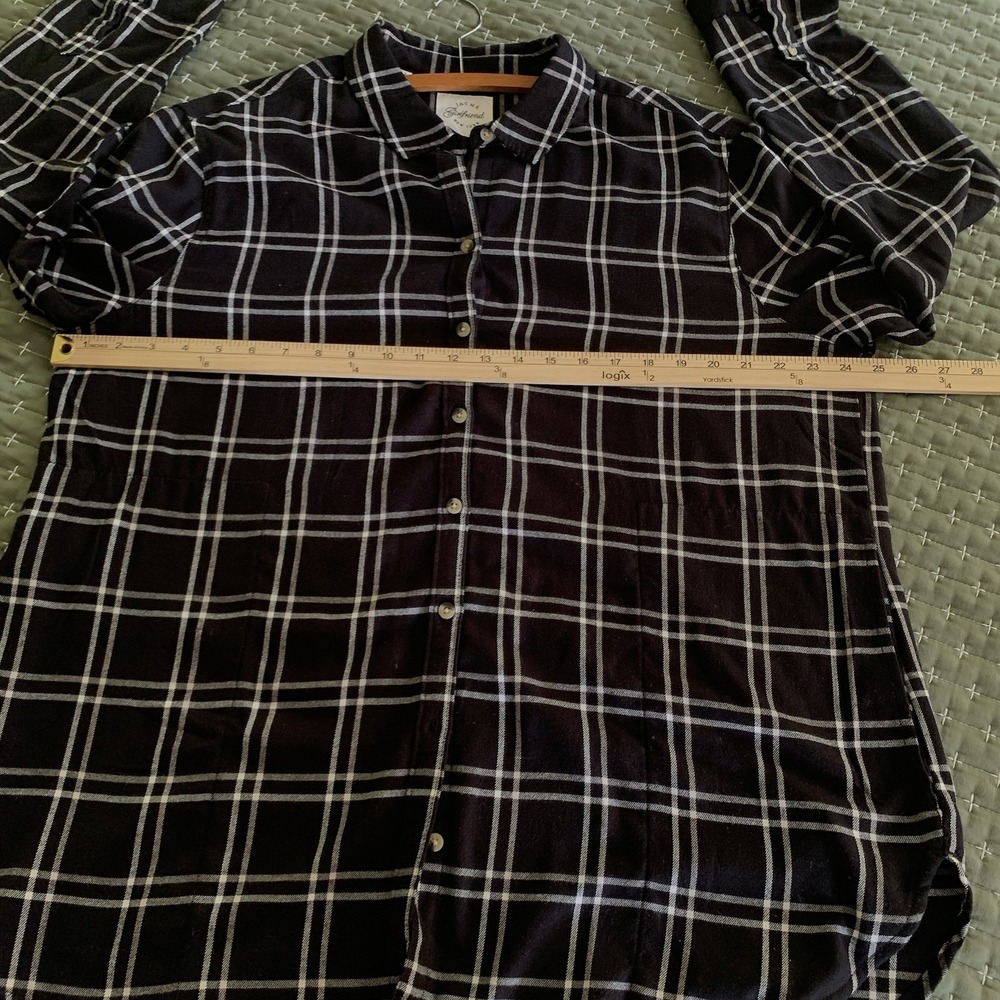 Jachs Girlfriend Ladies' Flannel Shirt, Black Womens XXL  excellent Cozy Cowgirl - Picture 7 of 14